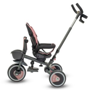 5-in-1 RELAX Driewieler Roze – Verstelbaar, Duwstang en 360° Draaiend Zitje
