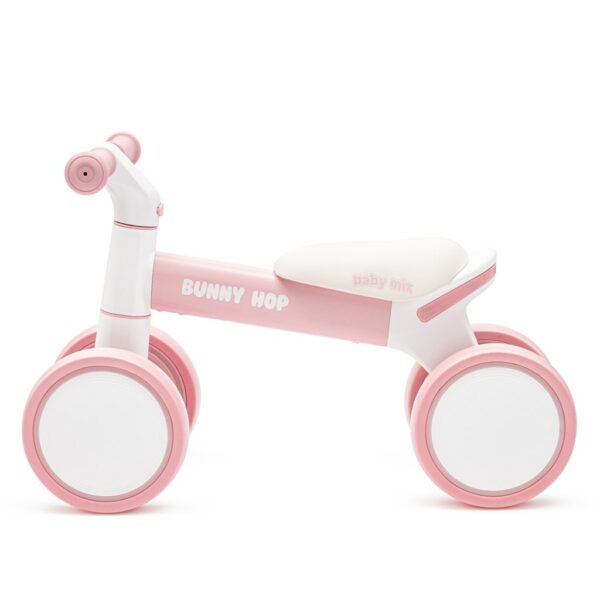 Loopfiets Roze Wit - Ergonomische Zitting - Afbeelding 2