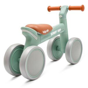 Driewielige loopfiets mintgroen - ergonomisch en stevig
