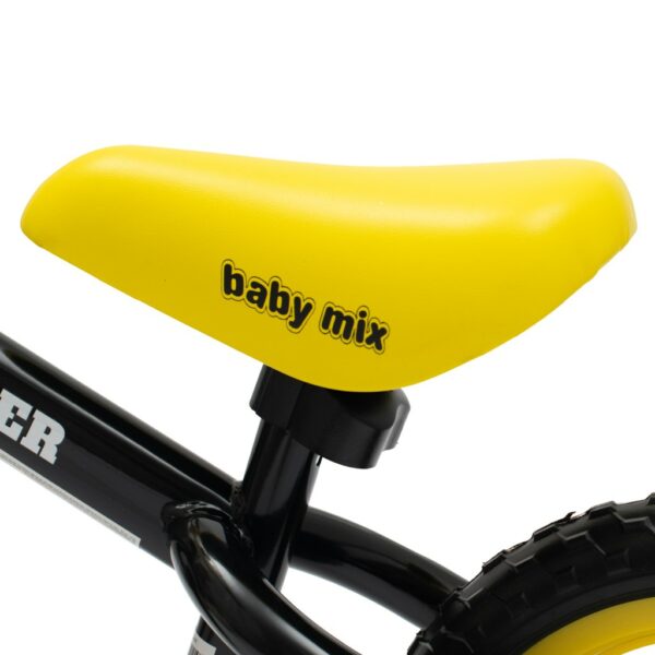 Loopfiets Zwart - Lichtgewist peuterfiets - Afbeelding 2