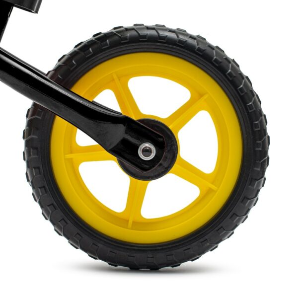 Loopfiets Zwart - Lichtgewist peuterfiets - Afbeelding 3