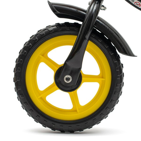 Loopfiets Zwart Geel - Lichtgewist peuterfiets - Afbeelding 4