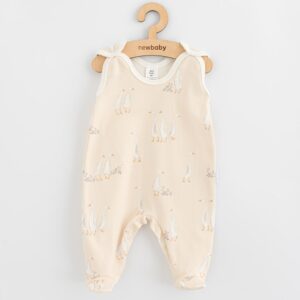 Baby Romper - Katoen - Eendenprint - Beige - Baby Kleding