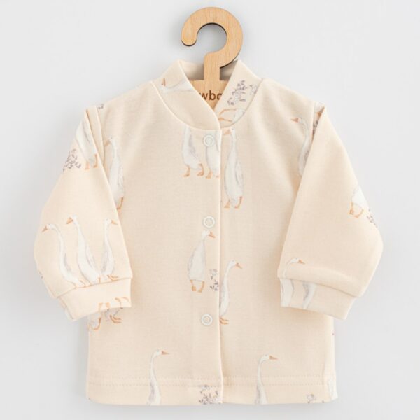 Vestje - Katoen - Beige - Eendenpatroon - Babykleding - Babyjas