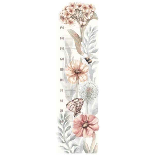 Muursticker groeimeter bloemen -Wanddecoratie - Afbeelding 3
