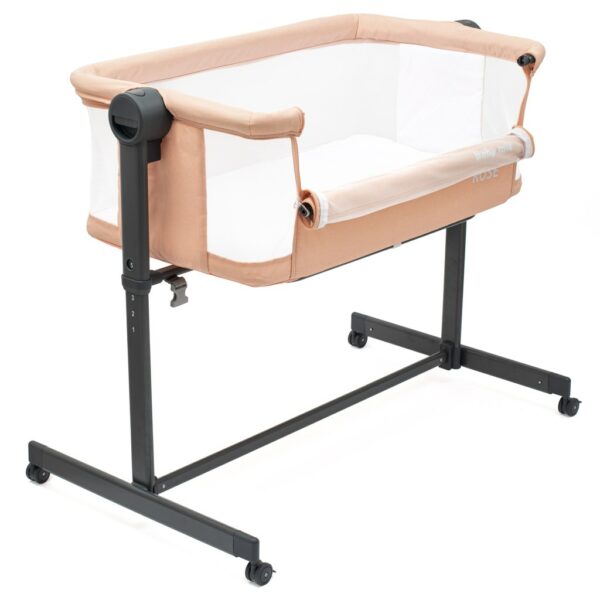 Cosleeper Wieg met Wielen - Hoogte Verstelbaar - Rose