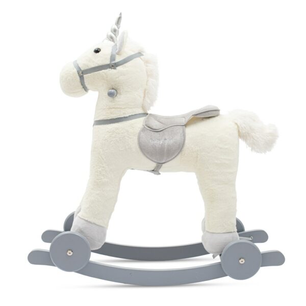 Unicorn Schommelpaard - Pluchen Eenhoorn met Melodie - Afbeelding 2