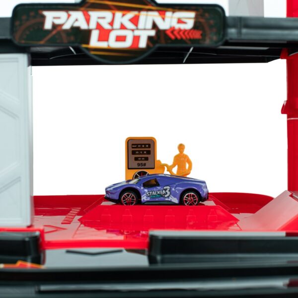 Parkeergarage met racebaan en voertuigen - Speelgoed - Afbeelding 3