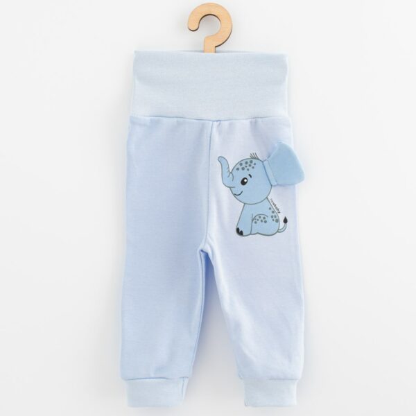 Baby set - Lichtblauwe sweater en broek - Babyolifant met 3D-oren - Afbeelding 2
