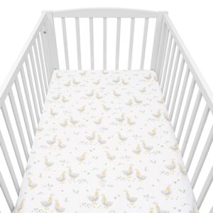 Hoeslakentje Babymatras - Eendjes Motief 120x60 cm