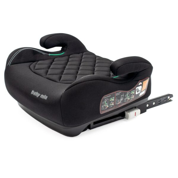Hero Plus ISOFIX I-SIZE Autostoel Zwart – Veiligheid en Comfort voor Kinderen 125-150 cm - Afbeelding 2