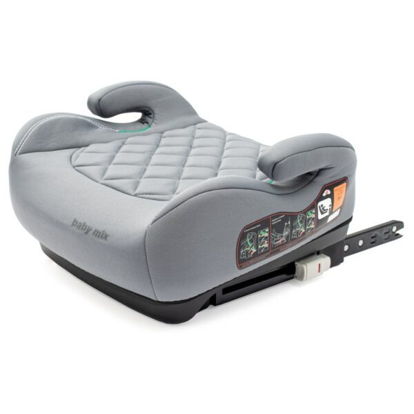 Hero Plus ISOFIX I-SIZE Autostoel Grijs – Veiligheid en Comfort voor Kinderen 125-150 cm - Afbeelding 2