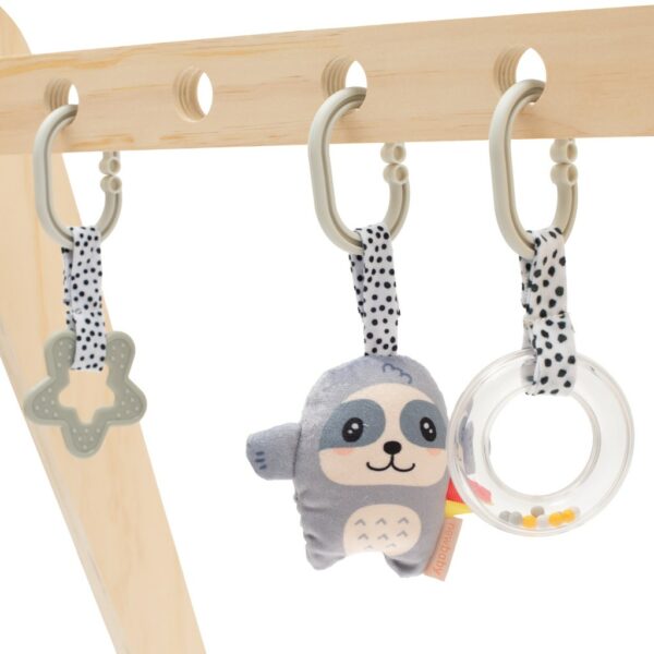 Houten Babygym met Bijtring en Rammelaar - Speelgoed - Afbeelding 3