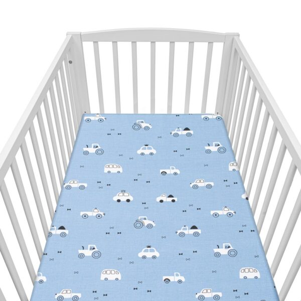 Hoeslakentje voor Babymatras - Voertuigen - 120x60 cm