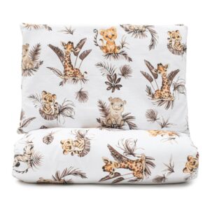Babydekbed 2-Delig Safari Dierenprint 90x120 cm