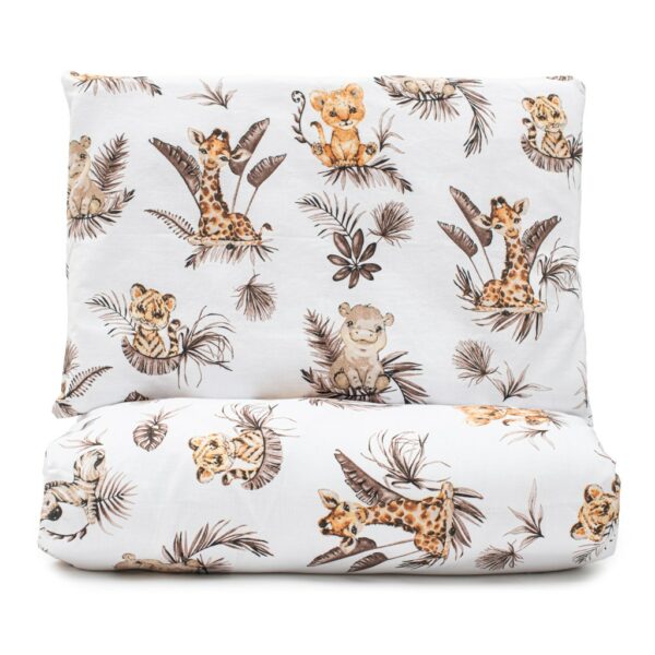Babydekbed 2-Delig Safari Dierenprint 90x120 cm