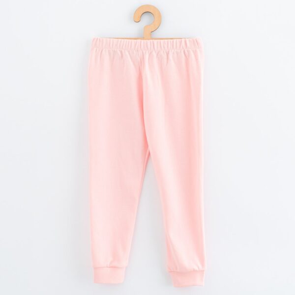 Pyjama - Katoen - Lichtroze - Berenprint - Elastische tailleband - Afbeelding 2