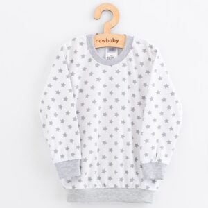 Babykleding - Katoenen pyjama's - Grijze broek - Witte trui