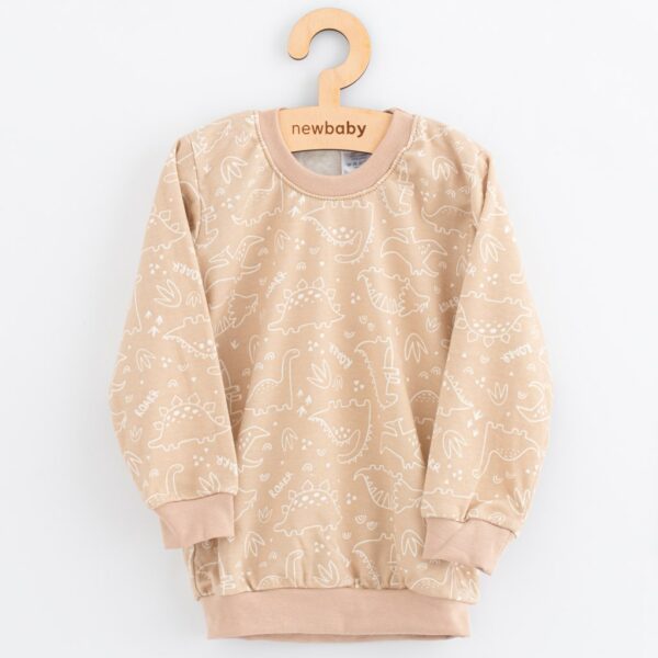 Pyjama's - Kinderen - Katoen - Beige - Dino - Langarmshirt