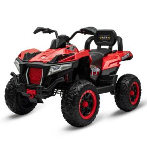 Elektrische Rode Quad 4x4 voor Kinderen - Off-road ATV