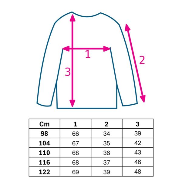 Long Sleeve T-Shirt - 100% Katoen - Geschikt voor Kleuterschool