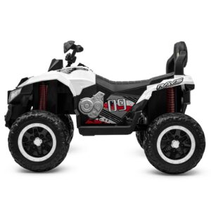 Kinder ATV Elektrische Quad Bike Wit/Rood - Speelgoed