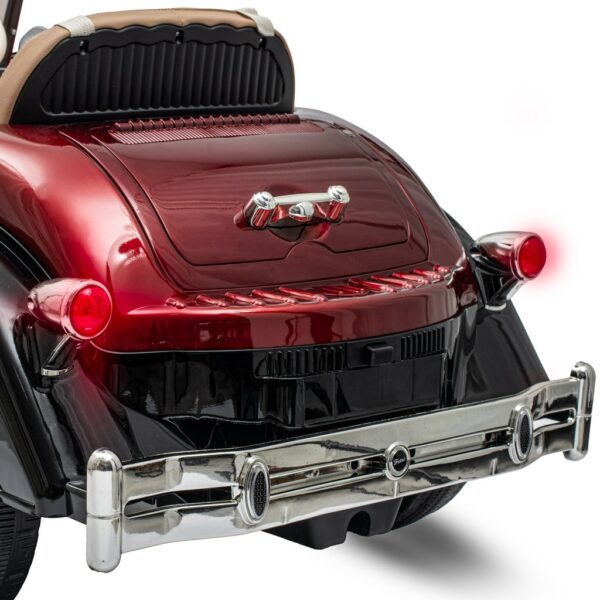 Classic Jaren 30 Speelgoedauto - Bordeauxrood Retro - Afbeelding 4