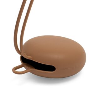 Minimalistische bruine speenhouder voor baby's