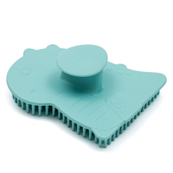 Babyborstel Blauw - Siliconen voor Gevoelige Huid - Afbeelding 2