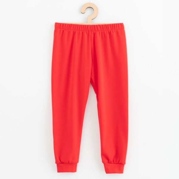 Kinderpyjama's - Katoen - Langarmshirt - Effen Rood - Wintersymbolen - Afbeelding 2