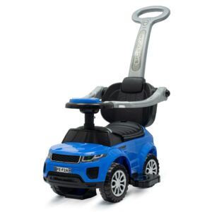 Loopauto - Blauw met Zwart - Voor Binnen en Buiten