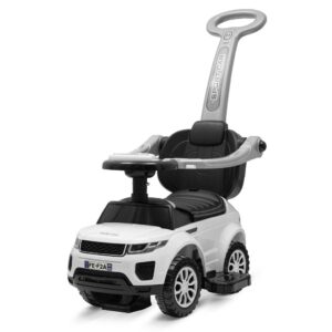 Loopauto SUV Stijl Wit met Zwart - 3-in-1 Kindspeelgoed
