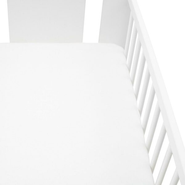Hoeslaken Jersey katoen 120x60 cm - Wit
