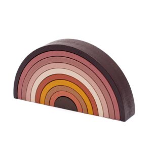 Houten Regenboog Stapelset - Montessori Speelgoed
