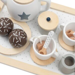 Montessori Houten Theeset met Kopjes en accessoires