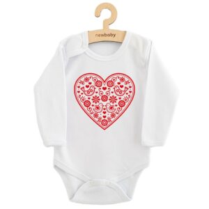 Baby Romper - Folkloristische Print - Rode Hart - 100% Katoen