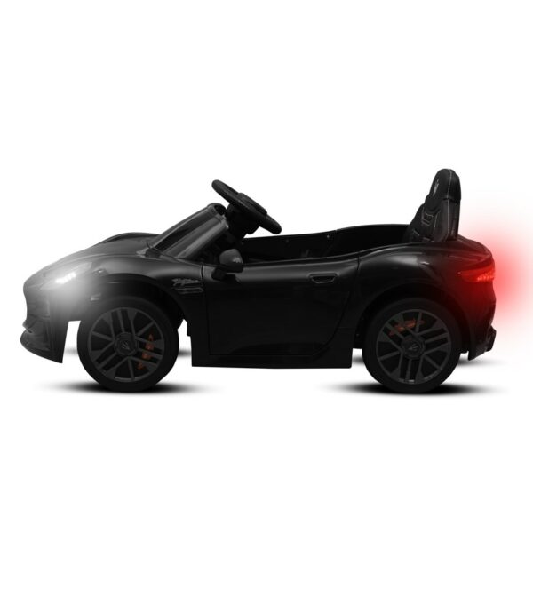 Elektrische Speelauto Maserati GranTurismo Zwart – Luxe Kindervoertuig met Afstandsbediening - Afbeelding 2