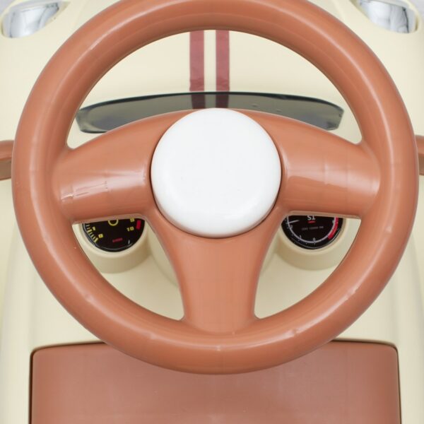Baby Kiddo Cruiser Loopauto Beige – Retro Stijl en Veiligheid voor Kleintjes - Afbeelding 2