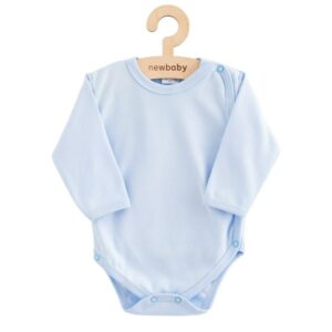 Baby body - Lichtblauw - 100% katoen - Lange mouwen - Drukknopen