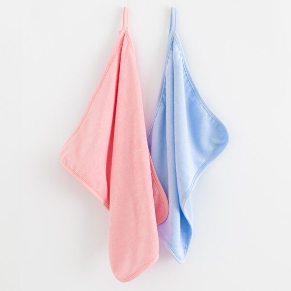 Zachte hydrofiele handdoek roze 40x30 cm - Afbeelding 2