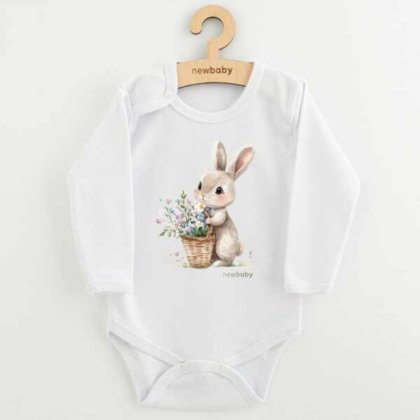 Baby bodysuit - Rabbit print - Lange mouwen - 100% katoen