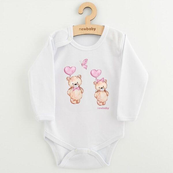 Babyrompertje - Lange mouwen - Schattige berenprint - 100% katoen
