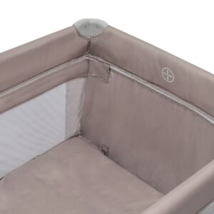 Reisbedje met hangmand beige – inklapbaar campingbedje met matras