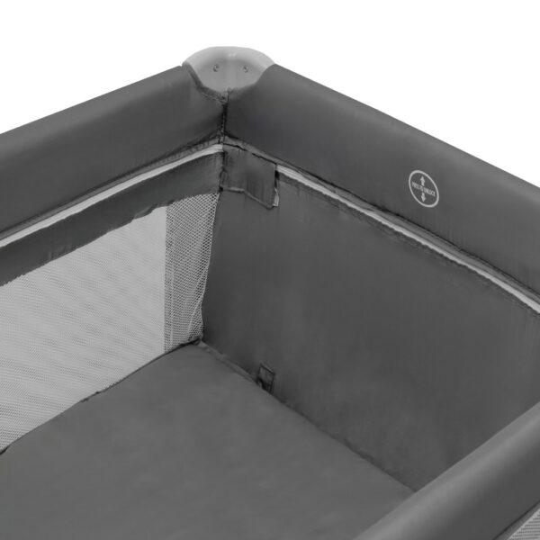 Reisbedje met neerklapbare zijkant grijs – inklapbaar campingbedje met zijwand - Afbeelding 3