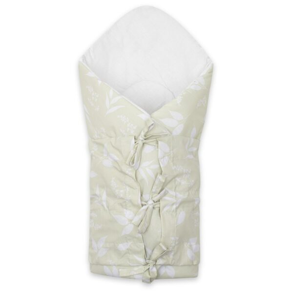 Wikkeldeken kabeltricot met bladeren - Must-Have!