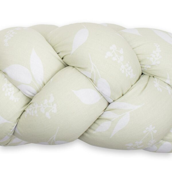 Gevlochten Bedomranding - Leaves Design - Ledikant Bumper