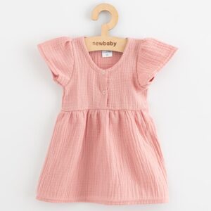 Babyjurkje - Katoen - Roze - Katoen - Kortemouwen - Ruffled rok