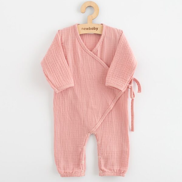 Jumpsuit - Katoen - Roze - Lange mouwen - Katoen - Babyoutfit
