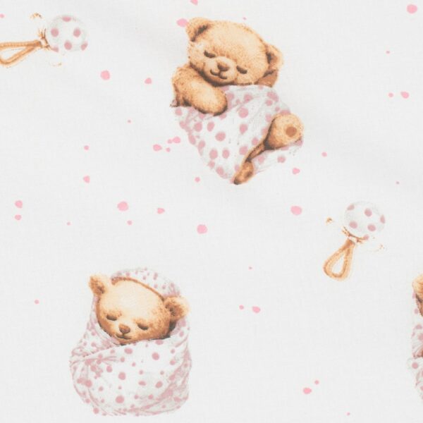 Beddengoedset Baby - Sweet Teddy Bear Roze - Zonder Vulling - Afbeelding 4