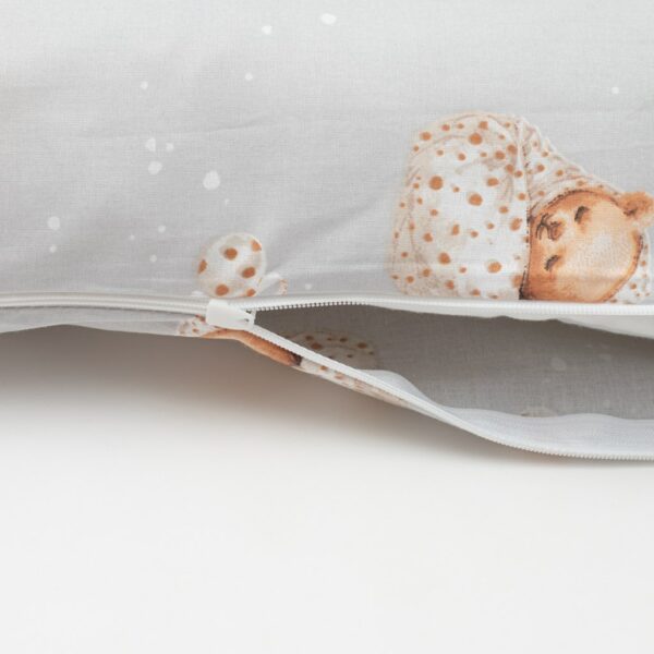 Beddengoedset Baby - Sweet Teddy Bear Grijs - Zonder Vulling - Afbeelding 3